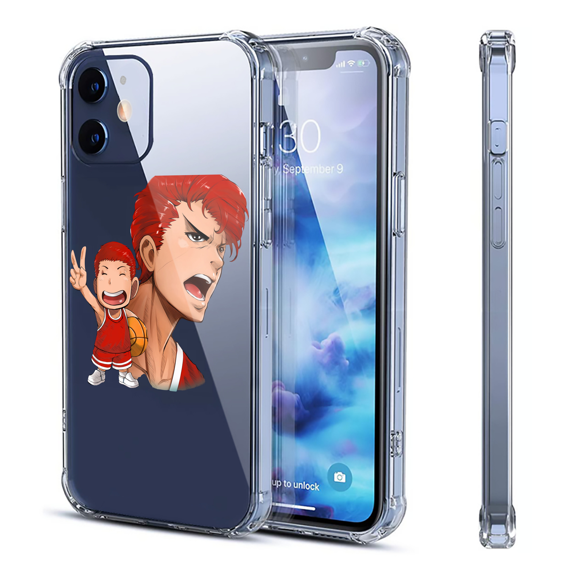 （画像用） SLAM DUNK／スラムダンク 【iPhone 12シリーズ対応】透明スマホケース（クリアソフトケース）